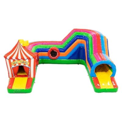 Aufblasbare Spiel-Tunnel Zirkus Hindernisbahn 0,55 mm Platon PVC Plane