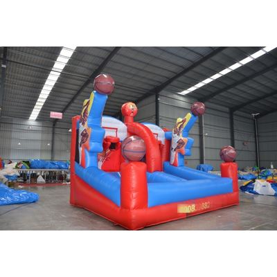 Outdoor-Spielplatz aufblasbares Party-Spiel individualisiertes Basketball-Shooting Trampolin