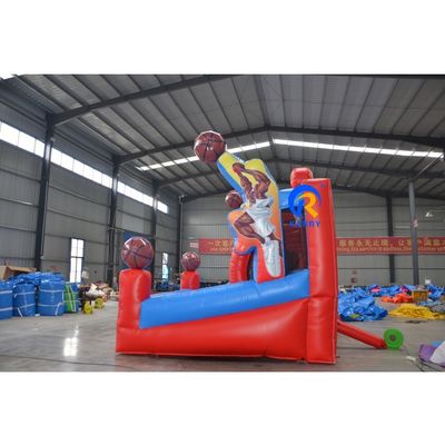 Outdoor-Spielplatz aufblasbares Party-Spiel individualisiertes Basketball-Shooting Trampolin