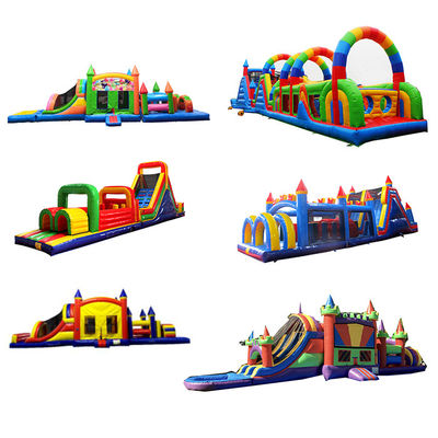 KR-OBS-904-2 Aufblasbare Hürden-Schieber-Slide-Combo für Vergnügungspark-Spiel