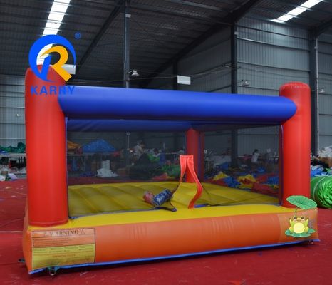 Erwachsene und Kinder Aufblasbare Interaktive Spiele Boxring Sprungbett Trampolin