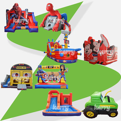 Kinderparty aufblasbarer Türsteher Schloss-Slide Combo Schloss aufblasbar angepasste Farbe