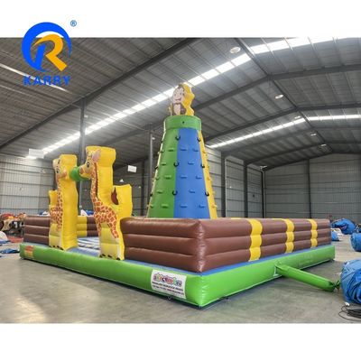 Vergnügungspark Spiele aufblasbare Kletterer Sprung-Spiel mit Blaser und angepasste Farbe