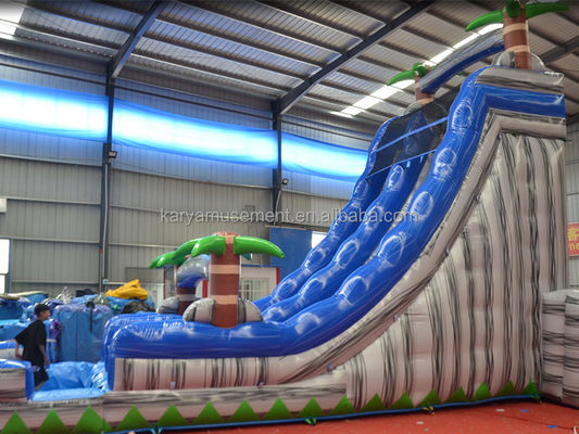 Digitale Druckerei PVC-Platten aufblasbare Wasserrutsche mit Kinderspielbecken