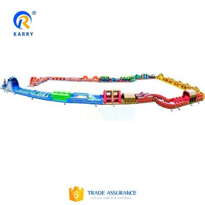 Akzeptable OEM aufblasbare Ocean Run-Thema-Hindernislauf für Unisex-Challenge-Spiele
