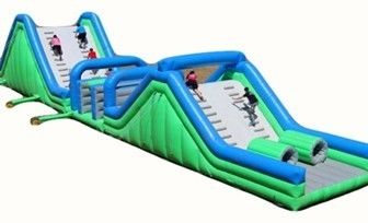 Riesige kommerzielle aufblasbare Hindernisbahn Sprunghaus Rutsche PORTABLE Karry Outdoor