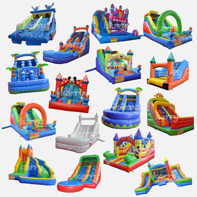Commercial Occasion Aufblasbare Schloss-Slide-Kombination für individuelle Logo-Bedürfnisse
