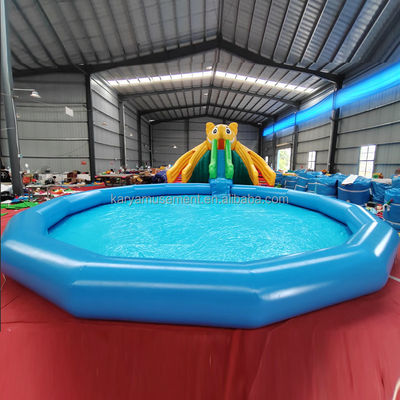 Customized Farbe PVC Elefant Thema aufblasbare Wasserpark Combo-Rutsche für Spielplatz