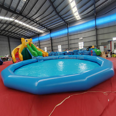 Customized Farbe PVC Elefant Thema aufblasbare Wasserpark Combo-Rutsche für Spielplatz