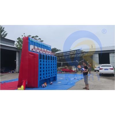 Basketball aufblasbares Schießspiel Basketball Connect 4 in einer Reihe aufblasbar mit Bläser