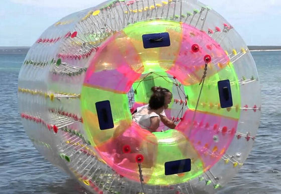 1.2m/1.5m/1.8m Farbenfrohe Pvc Aufblasbare Zorb-Wasserwalze für Vergnügungsparks