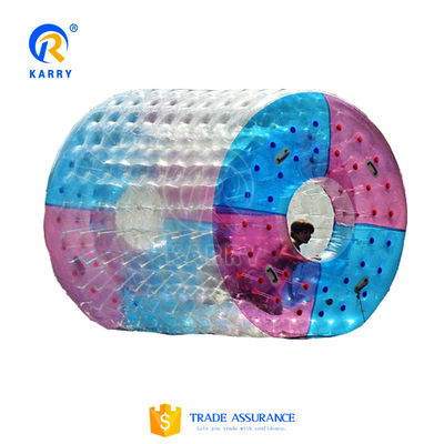 1.2m/1.5m/1.8m Farbenfrohe Pvc Aufblasbare Zorb-Wasserwalze für Vergnügungsparks