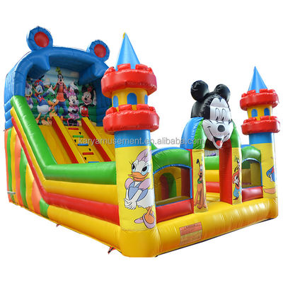 Commercial 29ft Jumping Mickey Park aufblasbare Türsteher Rutsche für Party-Vermietung Geschäft