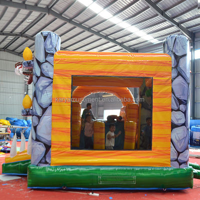 Funktionen PORTABLE aufblasbare Dschungel Dino Bouncer House mit Rutsche und Unisex-Design
