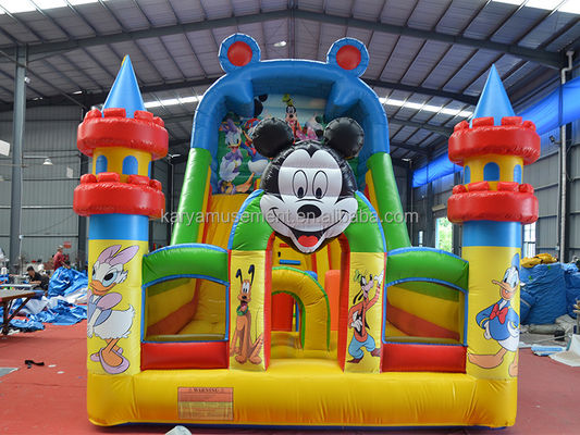 Commercial 29ft Jumping Mickey Park aufblasbare Türsteher Rutsche für Party-Vermietung Geschäft