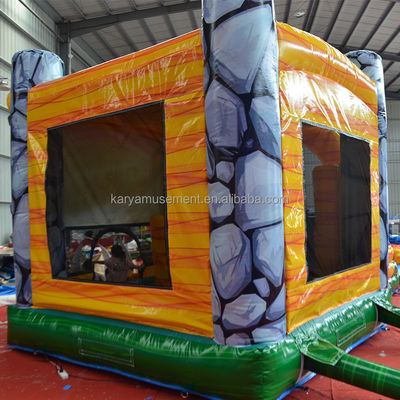Funktionen PORTABLE aufblasbare Dschungel Dino Bouncer House mit Rutsche und Unisex-Design