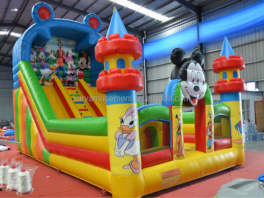 Commercial 29ft Jumping Mickey Park aufblasbare Türsteher Rutsche für Party-Vermietung Geschäft