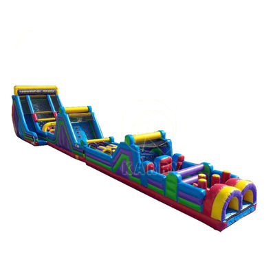 PVC aufblasbare Hürde Sprungbahn mit Rutsche KR-OBS-904-2