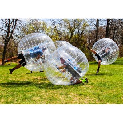 CE 220v oder 110v aufblasbares Spielzeug PVC/TPU 1,5 m Durchmesser transparenter Stoßfänger für Kinder