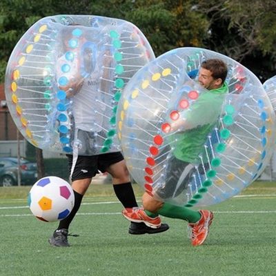 CE 220v oder 110v aufblasbares Spielzeug PVC/TPU 1,5 m Durchmesser transparenter Stoßfänger für Kinder