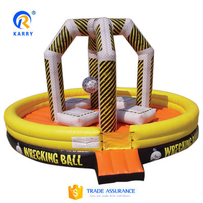 Design Outdoor Aufblasbare Wrecking Ball Spiel Interaktives Sportspiel Mit Zertifikat