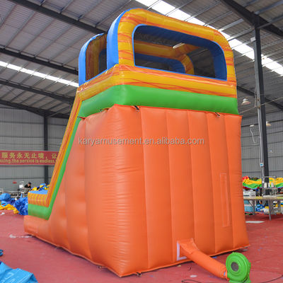 Schloss Vermietung Palmbaum aufblasbare Sprungburg mit Schiebepool CE/EN71/EN14960 Zertifiziert