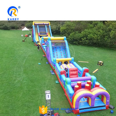 PVC aufblasbare Hindernisbahn Combo Sprunghaus mit Kletterwand
