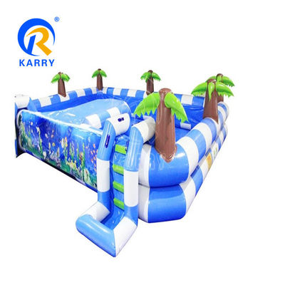 14 Jahre hoch PVC aufblasbar über dem Boden Easy Set Schwimmbad mit Sprungrutschhaus