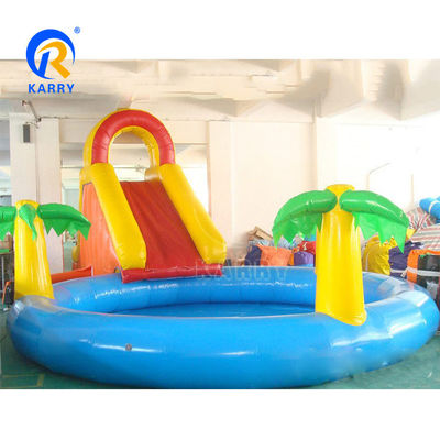 14 Jahre hoch PVC aufblasbar über dem Boden Easy Set Schwimmbad mit Sprungrutschhaus