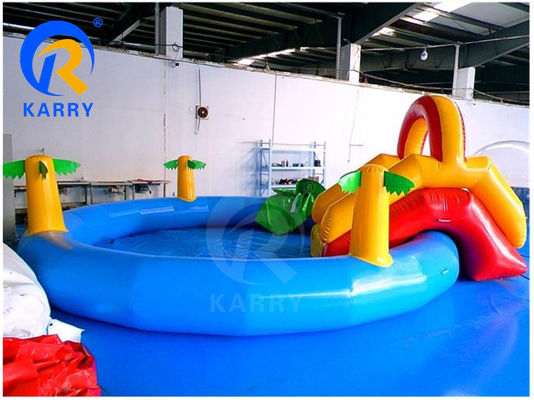 14 Jahre hoch PVC aufblasbar über dem Boden Easy Set Schwimmbad mit Sprungrutschhaus