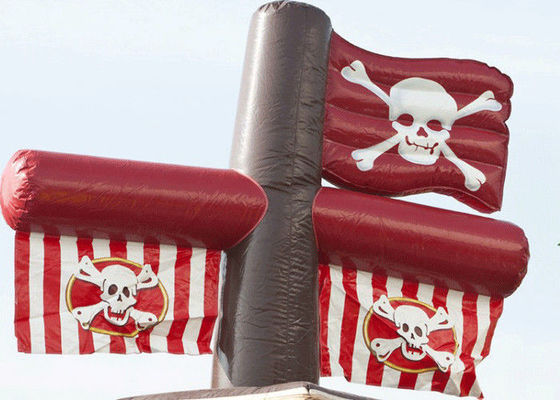 Benutzerdefinierte Farbwasserrutsche aufblasbare Pool für Piratenschiff aufblasbare Wasserpark