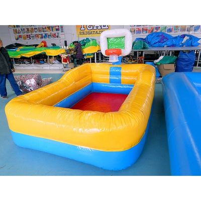 Stil Hinterhof aufblasbares Schwimmbad mit 0,9mm PVC Kinderpool und Basketball Hoop