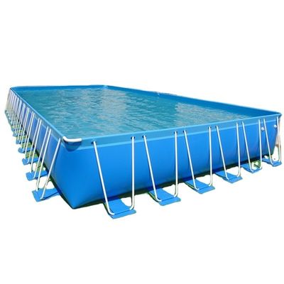 Rechteckiger geistiger Rahmen Schwimmbad mit Digitaldruck Logo 0,9mm PVC Material