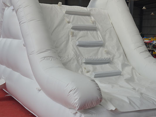 Aufblasbare Schloss-Slide Kombination Gas-Weiß-Slide mit Bläser C/E oder U/L Standard