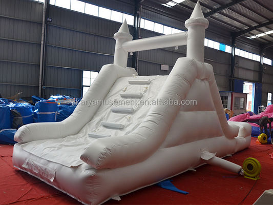 Aufblasbare Schloss-Slide Kombination Gas-Weiß-Slide mit Bläser C/E oder U/L Standard