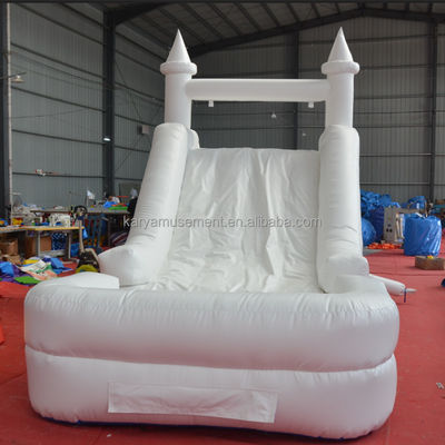 Aufblasbare Schloss-Slide Kombination Gas-Weiß-Slide mit Bläser C/E oder U/L Standard