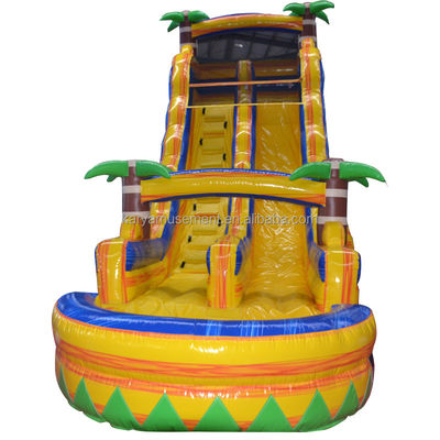 angepasste Farbbescheinigung CE/EN71/EN14960 Aufblasbare Wassersprungrutsche mit Pool