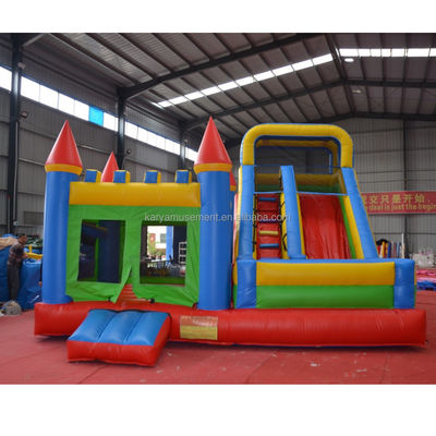 Funktionen PORTABLE PVC Rot N Blau Aufblasung Schloss mit Pool N Slide Bouncer House