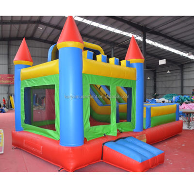 Funktionen PORTABLE PVC Rot N Blau Aufblasung Schloss mit Pool N Slide Bouncer House