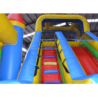 Funktionen PORTABLE PVC Rot N Blau Aufblasung Schloss mit Pool N Slide Bouncer House