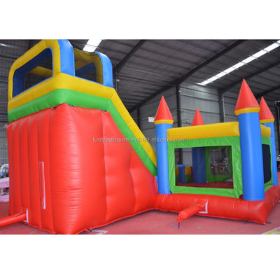 Funktionen PORTABLE PVC Rot N Blau Aufblasung Schloss mit Pool N Slide Bouncer House