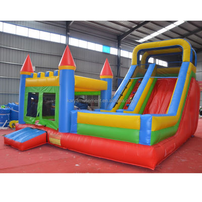 Funktionen PORTABLE PVC Rot N Blau Aufblasung Schloss mit Pool N Slide Bouncer House