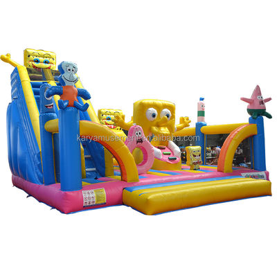 Kinder aufblasbare Trampoline mit CE/EN71/EN14960-Zertifizierung und Sponge Bob Castle