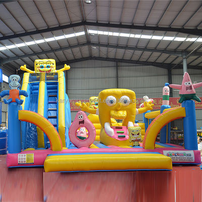 Kinder aufblasbare Trampoline mit CE/EN71/EN14960-Zertifizierung und Sponge Bob Castle