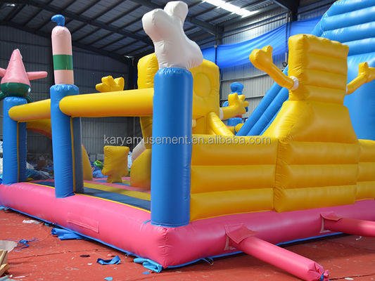 Kinder aufblasbare Trampoline mit CE/EN71/EN14960-Zertifizierung und Sponge Bob Castle