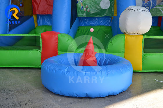Interaktive Schießsportspiele Arena PVC Outdoor Aufblasbare Karneval 4 in 1 Ball Spiele
