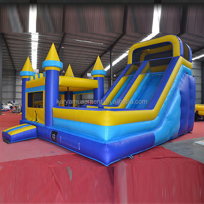 Anpassung akzeptierte PVC Vinyl Tarpaulin aufblasbare Hüpfburg mit Pool und Rutsche