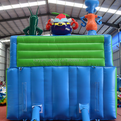 Benutzerdefinierte Farbe aufblasbare SpongeBob Park Thema Sprungburg für Erwachsene Spaß Stadt Party