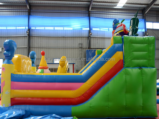 Benutzerdefinierte Farbe aufblasbare SpongeBob Park Thema Sprungburg für Erwachsene Spaß Stadt Party