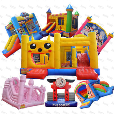 Unisex Prinzessin Trampolin-Springer aufblasbares Sprunghaus Rutsche für körperliche Aktivität